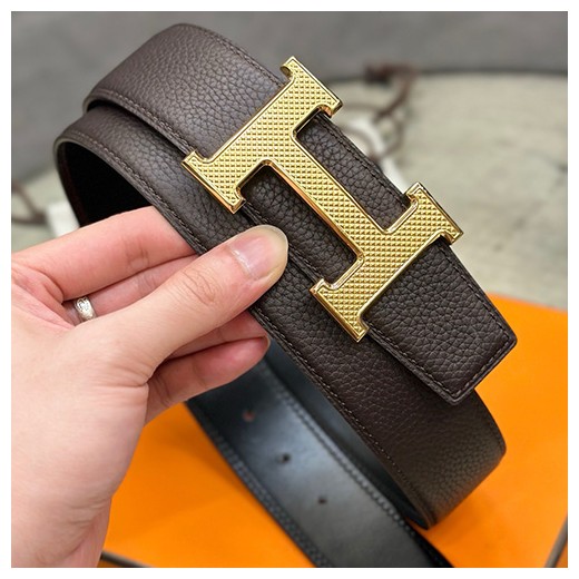 [홍콩명품.Hermes] 에르메스 24SS 금장 H로고 LEATHER STRAP 리버서블 레더 가죽 벨트 (블랙-브라운), 3.8cm, BT1277, MR, 명품레플리카,인터넷쇼핑몰,남자명품,해외직구