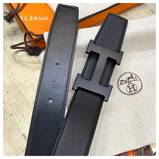 [홍콩명품.Hermes] 에르메스 24SS 블랙 H로고 LEATHER STRAP 리버서블 레더 가죽 벨트 (블랙), 3.8cm, BT1283, MR, 명품레플리카,인터넷쇼핑몰,남자명품,해외직구