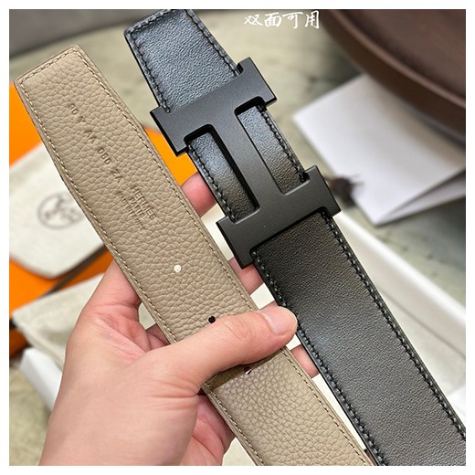 [홍콩명품.Hermes] 에르메스 24SS 블랙 H로고 LEATHER STRAP 리버서블 레더 가죽 벨트 (블랙-베이지), 3.8cm, BT1284, MR, 명품레플리카,인터넷쇼핑몰,남자명품,해외직구