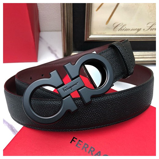 [홍콩명품.FERRAGAMO] 페레가모 24SS 로고 간치니 레더 가죽 벨트 (블랙-3버클), 3.5cm, BT1316, MR, 명품레플리카,인터넷쇼핑몰,남자명품,해외직구