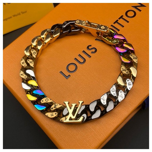 [홍콩명품.LOUIS VUITTON] 루이비통 24SS 로고 LV 모노그램 CHAN LINKS PATCHES 21cm 팔찌, ET2672, AGG, 홍콩명품쇼핑몰,인터넷명품,온라인명품사이트,남자명품,해외직구