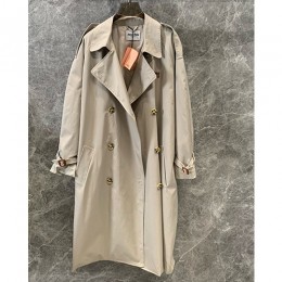[홍콩명품,MIU MIU] 미우미우 24SS 로고 여성 개버딘 트렌치 코트 (베이지), BM15595, TBG, 홍콩명품의류,구매대행,온라인명품