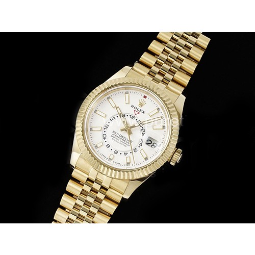 [홍콩명품시계.ROLEX] 로렉스 롤렉스 스카이드웰러 42mm 336938 옐로우골드 화이트 다이얼, 남자명품시계,워치,남자,SA,명품시계,메탈밴드