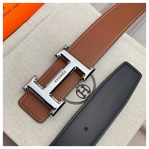 [홍콩명품.Hermes] 에르메스 24SS 로고 레더 가죽 벨트 (2컬러-2버클), 3.8cm, BT1336, BE, 명품레플리카,인터넷쇼핑몰,남자명품,해외직구