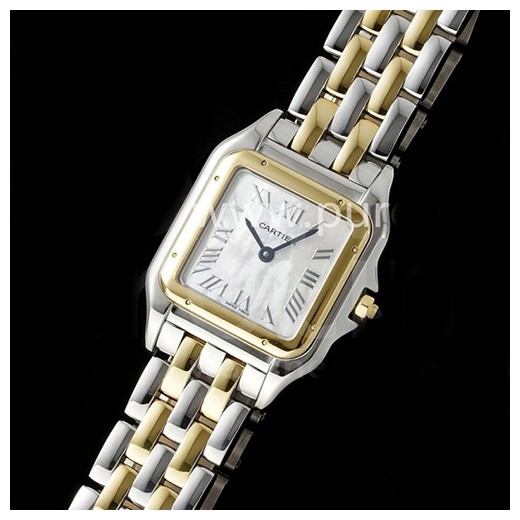 [홍콩명품시계.CARTIER] 까르띠에 팡테르 여성용 27mm 옐로우골드 화이트 다이얼, 쿼츠버전