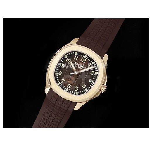 [홍콩명품시계.PATEK PHILIPPE] 파텍필립 아쿠아넛 로즈골드 5167R 브라운 다이얼, 고무밴드스트랩