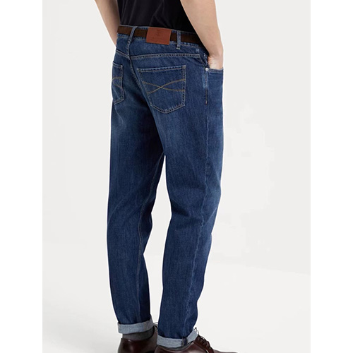 [홍콩명품.Brunello Cucinelli ] 브루넬로쿠치넬리 24SS 로고 데님 팬츠 진 청바지, BM16568, JU, 홍콩명품의류,구매대행,온라인명품