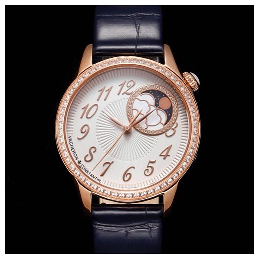 [홍콩명품시계.VACHERON CONSTANTIN] 바쉐론콘스탄틴 MR2 Egerie 여성용 로즈골드 다이아몬드 베젤 문페이즈(2컬러)
