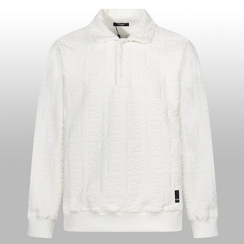 [홍콩명품,FENDI] 펜디 24SS 로고 FF패턴 카라 맨투맨 티셔츠 (2컬러), BM17635, JU, 홍콩명품의류,구매대행,온라인명품
