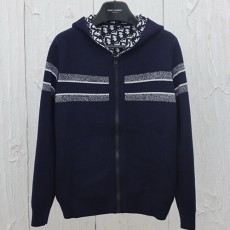 [홍콩명품,Christian Dior] 디올 24SS 로고 오블리크 리버서블 니트 후드 집업 자켓 (네이비), BM17646, KB, 홍콩명품의류,구매대행,온라인명품