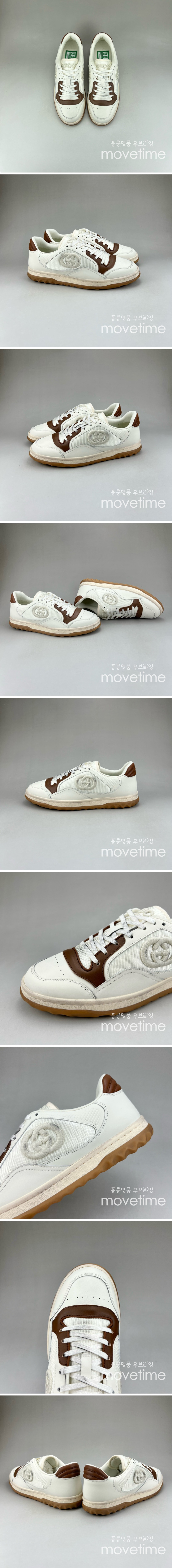 [홍콩명품.Gucci] 구찌 24SS 로고 남여 MAC 80 스니커즈 운동화 (화이트-브라운), SE4358, S3, 명품스니커즈,운동화,구두,로퍼,하이탑,신발 상세이미지 2