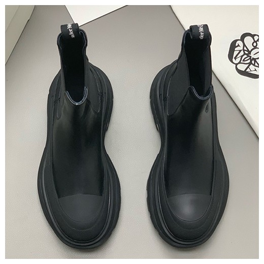 [홍콩명품.McQueen] 알렉산더맥퀸 24SS 로고 남여 부츠 워커 (블랙), SE4386, PMD, 명품스니커즈,운동화,구두,로퍼,하이탑,신발