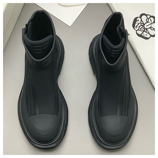 [홍콩명품.McQueen] 알렉산더맥퀸 24SS 로고 남여 부츠 워커 (블랙), SE4389, PMD, 명품스니커즈,운동화,구두,로퍼,하이탑,신발