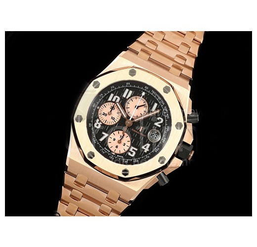 [홍콩명품시계.AUDEMARS PIGUET] 오데마피게 로얄오크 오프쇼어 42mm 로즈골드 블랙 다이얼