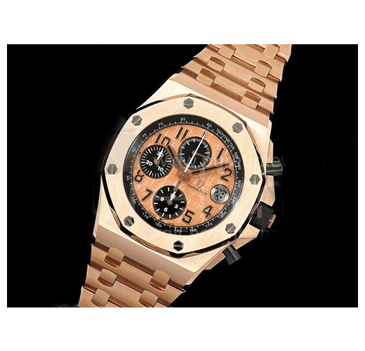 [홍콩명품시계.AUDEMARS PIGUET] 오데마피게 로얄오크 오프쇼어 42mm 로즈골드 골드 다이얼