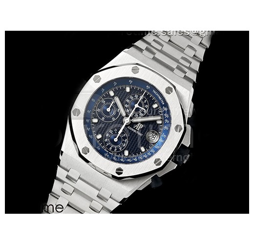 [홍콩명품시계.AUDEMARS PIGUET] 오데마피게 로얄오크 오프쇼어 42mm 크로노 리에디션 블루 다이얼