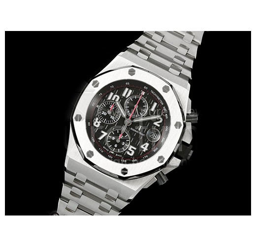 [홍콩명품시계.AUDEMARS PIGUET] 오데마피게 로얄오크 오프쇼어 42mm 크로노 블랙 다이얼