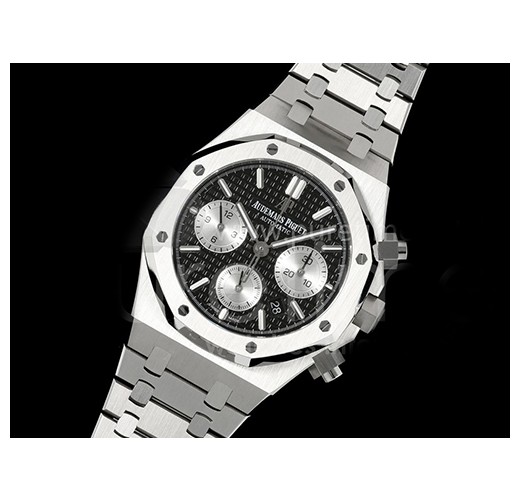 [홍콩명품시계.AUDEMARS PIGUET] 오데마피게 로얄오크 크로노 26240 44mm 블랙/실버 다이얼