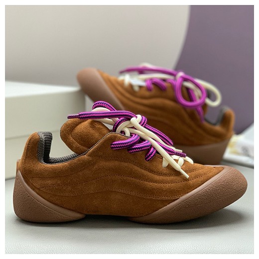 [홍콩명품.McQueen] 알렉산더맥퀸 25SS 로고 남여 레더 가죽 스니커즈 운동화 (브라운), SE4526, PMD, 명품스니커즈,운동화,구두,로퍼,하이탑,신발