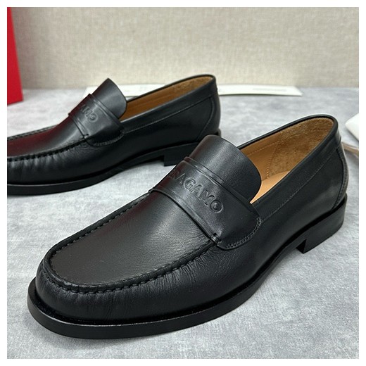[홍콩명품.FERRAGAMO] 페레가모 25SS 로고 레더 가죽 로퍼 구두 (블랙), SE4531, ALW, 명품스니커즈,운동화,구두,로퍼,하이탑,신발