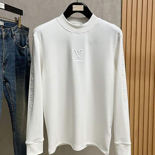 [홍콩명품.LOUIS VUITTON] 루이비통 25SS 로고 코튼 맨투맨 티셔츠 (2컬러), BM18840, G5, 홍콩명품의류,구매대행,온라인명품