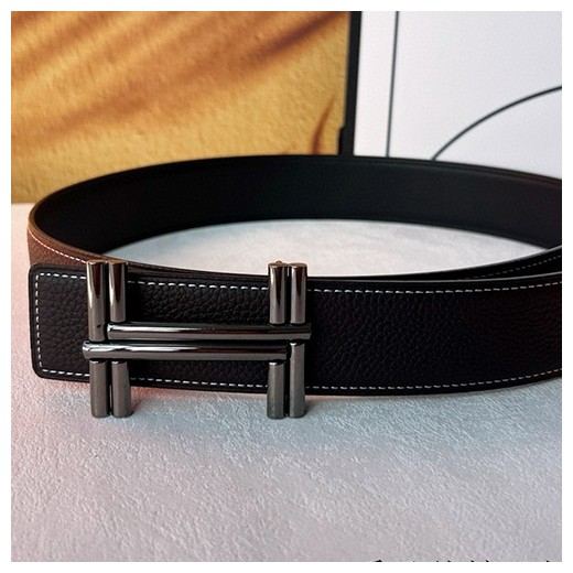 [홍콩명품.Hermes] 에르메스 25SS 로고 레더 가죽 벨트 (2컬러), BT1369, BE, 명품레플리카,인터넷쇼핑몰,남자명품,해외직구