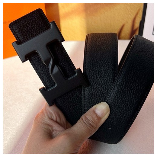 [홍콩명품.Hermes] 에르메스 25SS 로고 레더 가죽 벨트 (블랙), BT1370, BE, 명품레플리카,인터넷쇼핑몰,남자명품,해외직구