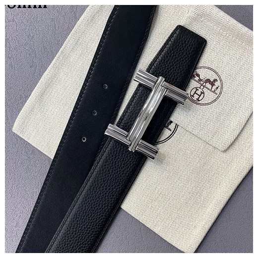 [홍콩명품.Hermes] 에르메스 25SS 로고 레더 가죽 리버서블 벨트, 3.8cm, BT1374, BE, 명품레플리카,인터넷쇼핑몰,남자명품,해외직구