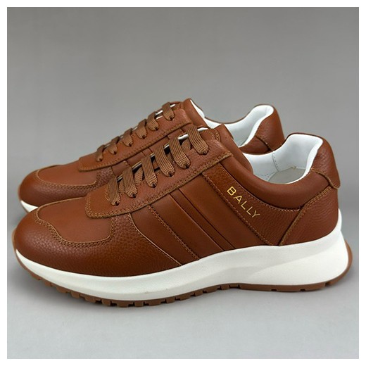 [홍콩명품.BALLY] 발리 25SS 로고 레더 가죽 스니커즈 운동화 (브라운), SE4599, S3, 명품스니커즈,운동화,구두,로퍼,하이탑,신발