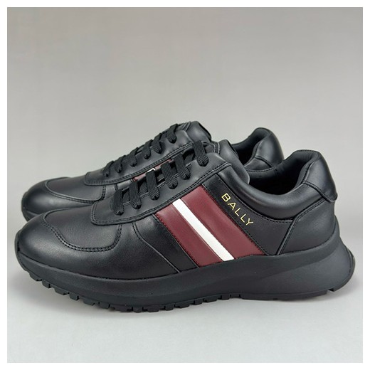 [홍콩명품.BALLY] 발리 25SS 로고 레더 가죽 스니커즈 운동화 (블랙), SE4601, S3, 명품스니커즈,운동화,구두,로퍼,하이탑,신발