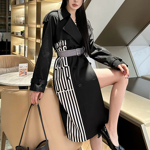 [홍콩명품,Christian Dior] 디올 25SS 로고 여성 트렌치 코트 (블랙), BM19297, TBG, 홍콩명품의류,구매대행,온라인명품