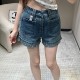 [홍콩명품,Christian Dior] 디올 25SS 로고 여성 오블리크 데님 미니 쇼츠 반바지, BM19390, TBG, 홍콩명품의류,구매대행,온라인명품