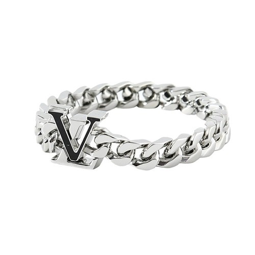[홍콩명품.LOUIS VUITTON] 루이비통 25SS 로고 SPIKE 22cm 스틸 팔찌, ET2807, KK, 홍콩명품의류,구매대행,온라인명품