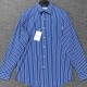 [홍콩명품.BALENCIAGA] 발렌시아가 25SS 로고 스트라이프 남방 셔츠 (블루), BM19427, JQ, 홍콩명품의류,구매대행,온라인명품