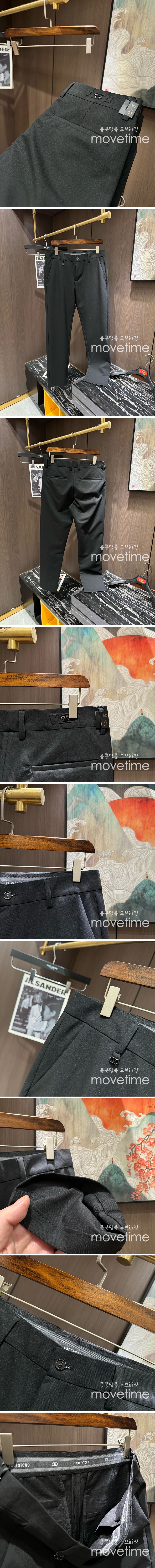[홍콩명품.Valentino] 발렌티노 25SS 로고 울 정장 팬츠 바지 (블랙), BM19449, G5, 홍콩명품의류,구매대행,온라인명품