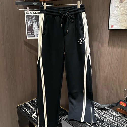 [홍콩명품.LOUIS VUITTON] 루이비통 25SS 로고 자수 조거 팬츠 바지 (블랙), BM19454, G5, 홍콩명품의류,구매대행,온라인명품