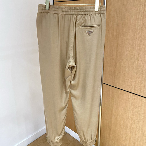 [홍콩명품,PRADA] 프라다 25SS 삼각로고 조거 팬츠 바지 (베이지), BM19463, G5, 홍콩명품의류,구매대행,온라인명품