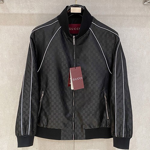[홍콩명품.Gucci] 구찌 25SS 로고 GG수프림 봄버 자켓 (블랙), BM19493, G5, 홍콩명품의류,구매대행,온라인명품