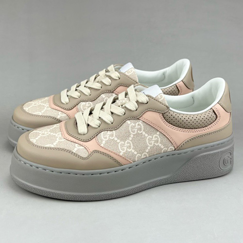 [홍콩명품.Gucci] 구찌 25SS 로고 남여 CHUNKY B GG 스니커즈 운동화 (핑크-베이지), SE4620, S3, 명품스니커즈,운동화,구두,로퍼,하이탑,신발