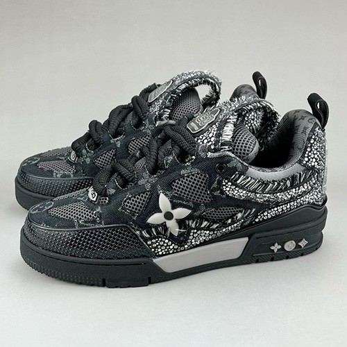 [홍콩명품.LOUIS VUITTON] 루이비통 25SS 로고 SKATE 스니커즈 운동화 (블랙), SE4639, S3, 명품스니커즈,운동화,구두,로퍼,하이탑,신발
