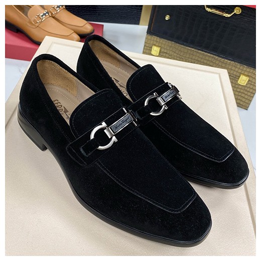 [홍콩명품.FERRAGAMO] 페레가모 25SS 로고 간치니 레더 가죽 구두 로퍼 (블랙), SE4645, S1, 명품스니커즈,운동화,구두,로퍼,하이탑,신발