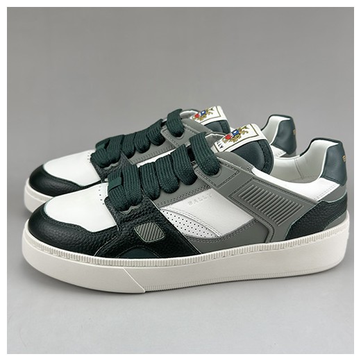 [홍콩명품.BALLY] 발리 25SS 로고 레더 가죽 스니커즈 운동화 (그린), SE4649, S3, 명품스니커즈,운동화,구두,로퍼,하이탑,신발