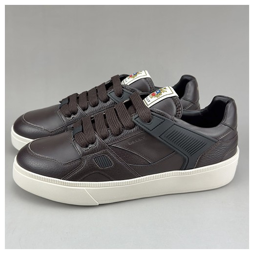 [홍콩명품.BALLY] 발리 25SS 로고 레더 가죽 스니커즈 운동화 (브라운), SE4650, S3, 명품스니커즈,운동화,구두,로퍼,하이탑,신발