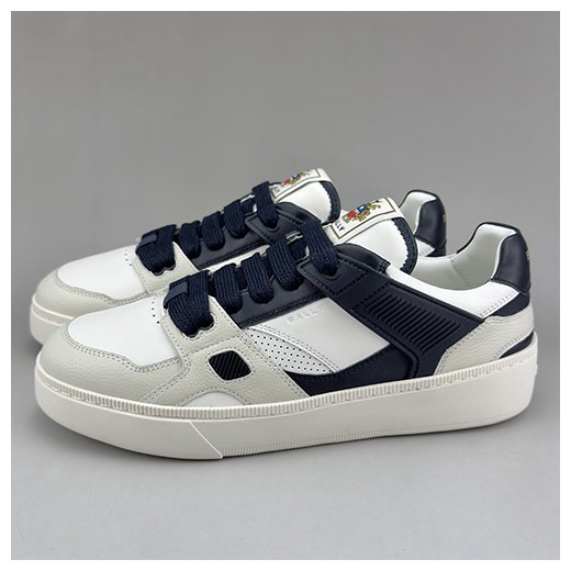 [홍콩명품.BALLY] 발리 25SS 로고 레더 가죽 스니커즈 운동화 (화이트-블랙), SE4651, S3, 명품스니커즈,운동화,구두,로퍼,하이탑,신발
