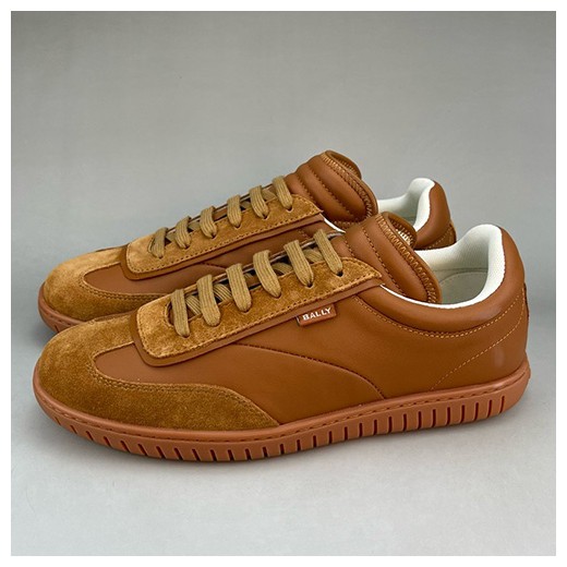 [홍콩명품.BALLY] 발리 25SS 로고 레더 가죽 스니커즈 운동화 (브라운), SE4657, S3, 명품스니커즈,운동화,구두,로퍼,하이탑,신발