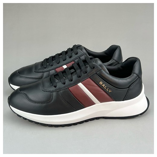 [홍콩명품.BALLY] 발리 25SS 로고 레더 가죽 스니커즈 운동화 (블랙), SE4659, S3, 명품스니커즈,운동화,구두,로퍼,하이탑,신발