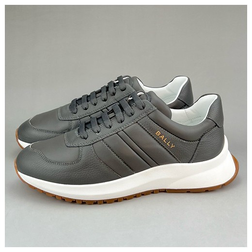 [홍콩명품.BALLY] 발리 25SS 로고 레더 가죽 스니커즈 운동화 (그레이), SE4660, S3, 명품스니커즈,운동화,구두,로퍼,하이탑,신발