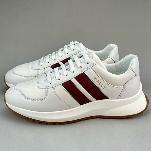 [홍콩명품.BALLY] 발리 25SS 로고 레더 가죽 스니커즈 운동화 (화이트), SE4661, S3, 명품스니커즈,운동화,구두,로퍼,하이탑,신발