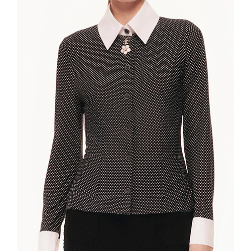 [홍콩명품.CHANEL] 샤넬 25SS 로고 패턴 여성 남방 셔츠 (블랙), BM19555, PG, 홍콩명품의류,구매대행,온라인명품