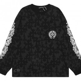 [홍콩명품.Chrome Hearts] 크롬하츠 25SS 로고 프린트 긴팔 티셔츠 (블랙), BM19619, JU, 홍콩명품의류,구매대행,온라인명품
